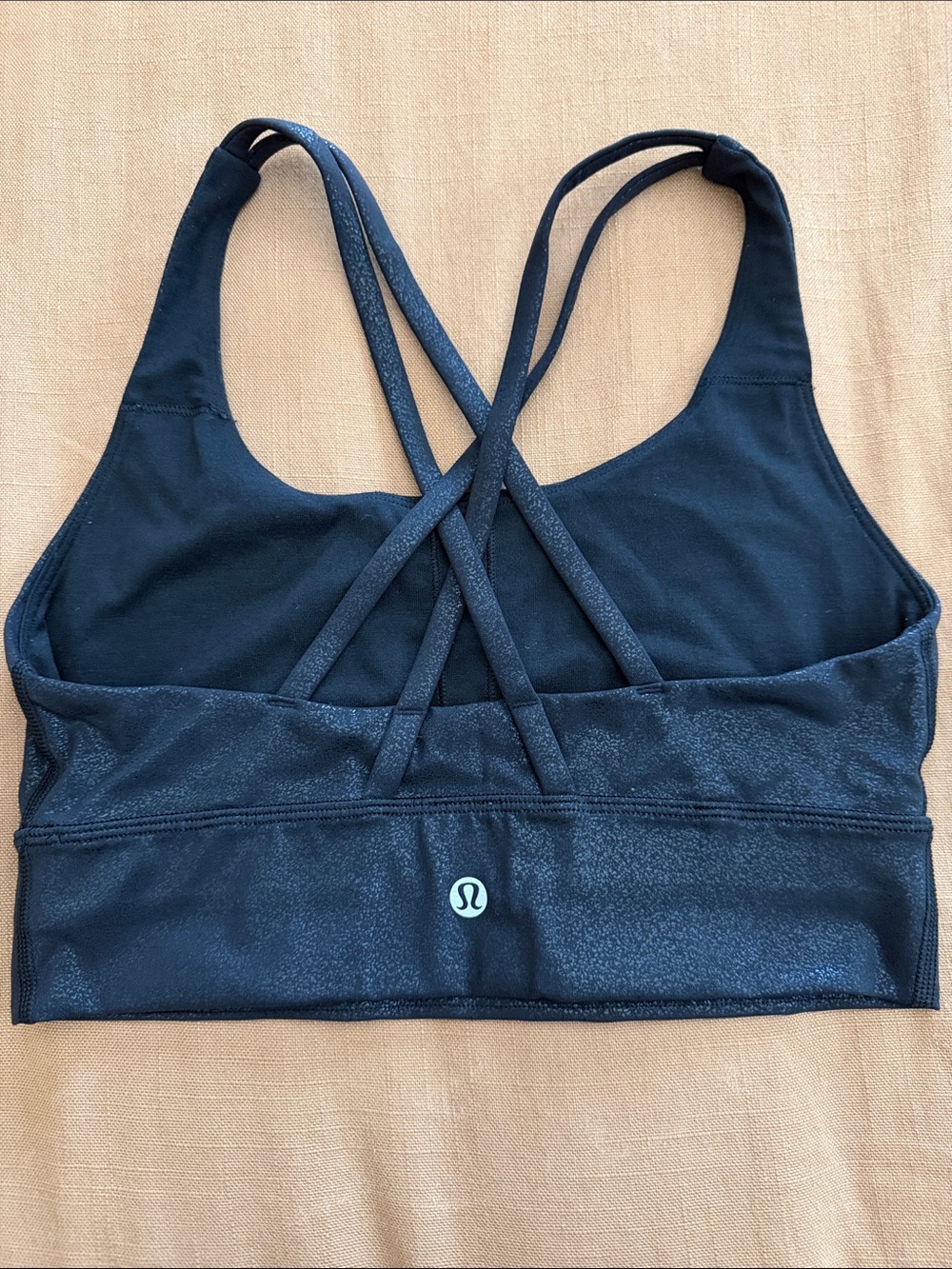 lululemon athletica Black foil Energy Sports Bra